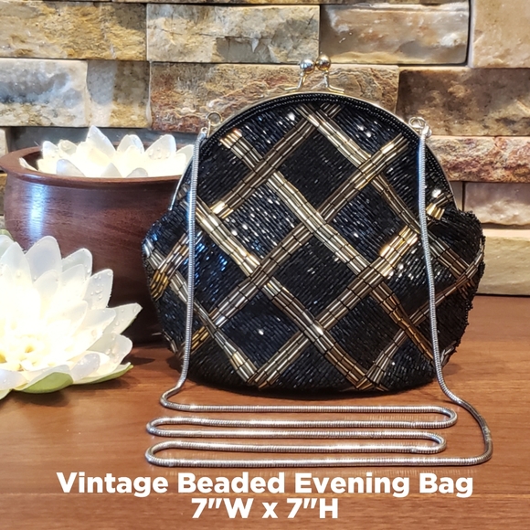 La Regale Handbags - **SALE** Vintage Beaded Cocktail Bag...elegant!
